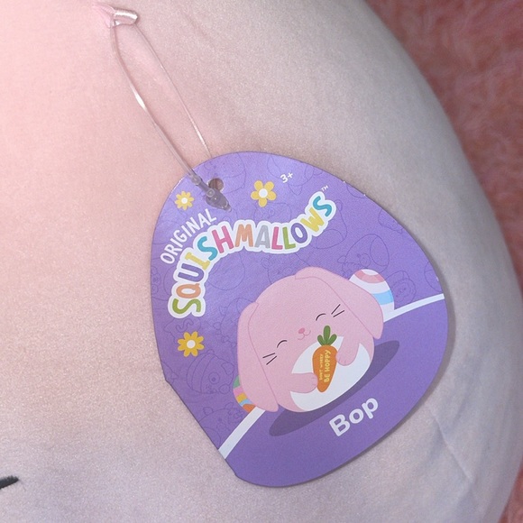 NWT Squishmallow Valentine’s Day/easter holiday pink BOP 16” squishmallow gift - Picture 4 of 14